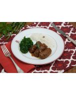 Bife rolê, couve à mineira, arroz (430g)