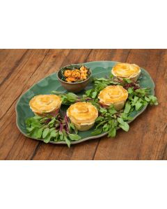 Mini torta de camarão- 4 unidades (400g)