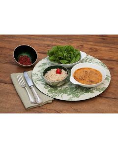 Strogonoff de filet mignon, arroz integral (330 Kcal.) - FIT
