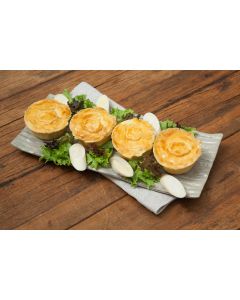 Mini torta de palmito- 4 unidades (400g) 